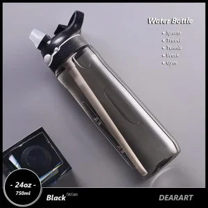 בקבוק ספורט נייד 750 מ,ל עם קשית - BPA Free