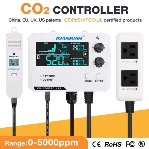 בקר CO2 - צג איכות אוויר לחממות וגידולים