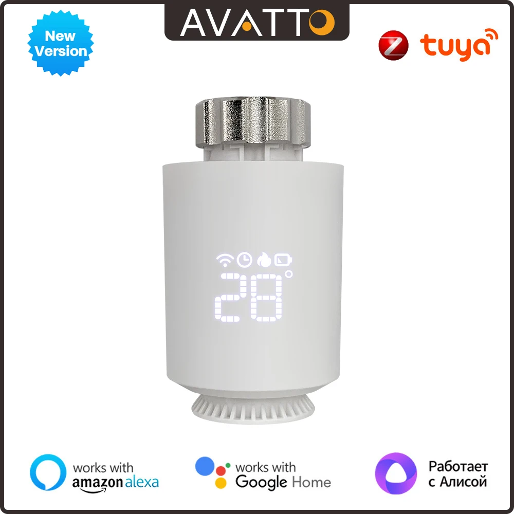 בקר חכם לרדיאטור - AVATTO Tuya ZigBee3.0