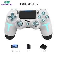 בקר משחק אלחוטי RGB ל-PS4 PS3 - Gamepad