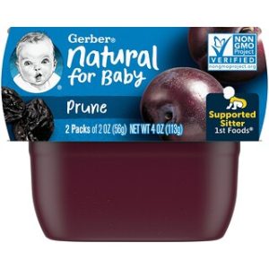 גרבר מזון לתינוקות - שזיפים - 2 יח׳ - סדרת 1st Foods