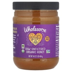 דבש אורגני לא מסונן 16oz - Wholesome Sweeteners