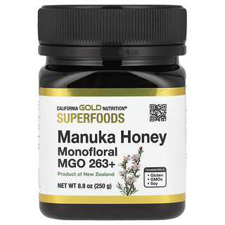 דבש מנוקה MGO 263+ - California Gold Nutrition - 250 גרם