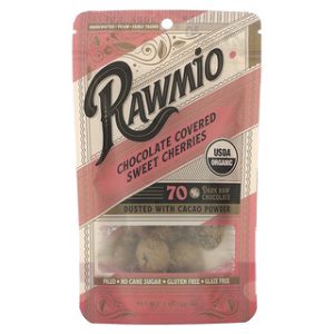 דובדבני Rawmio מצופים שוקולד מריר - 70% - 56.7 גרם