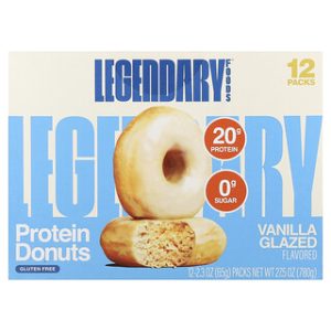 דונאטס חלבון Legendary - זיגוג וניל - 12 יחידות - טעים!