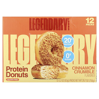 דונאטס חלבון קינמון קראמבל - Legendary Foods - 12 יחידות