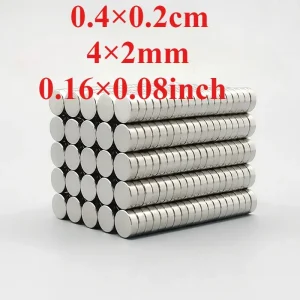 דיסקים מגנטיים 4x2 מ,מ - 100 יח' - למלאכת יד