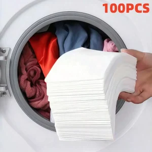 דפי קולט צבע לכביסה - 100,10 יחידות - מונע דהייה