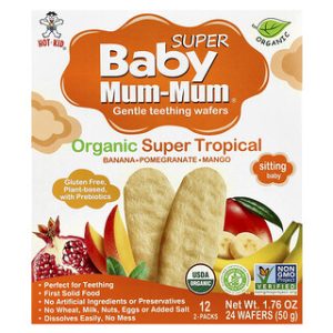 דפיות תינוקות אורגניות Super Tropical - Baby Mum-Mum