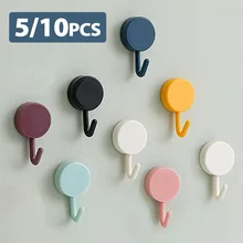 וו תלייה עצמי חזק - 5,10 יח׳ - ללא קידוח - בגדים ומטבח