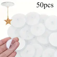 וו תלייה שקוף מיני 50 יח׳ - לתליה קלה וקישוטים