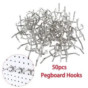 ווים לתלייה Pegboard - 50 יח' - ארגון וסדר