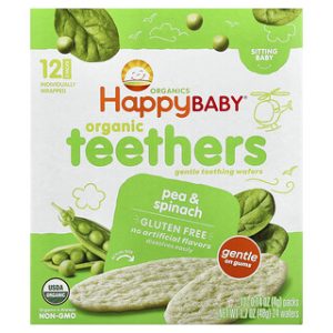 ווסטרים אורגניים לתינוקות- אפונה ותרד- 12 יחידות