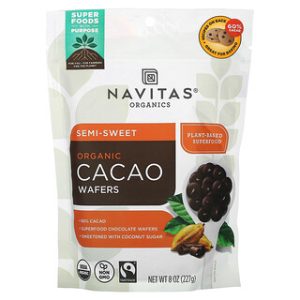 וופלים קקאו אורגניים - Navitas Organics - 227 גרם