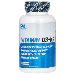 ויטמין D3+K2 EVL 60 כמוסות - בריאות העצם והלב
