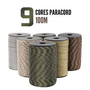 חבל פראקורד 4mm - צבאי 9 ליבות , הישרדות וטיולים