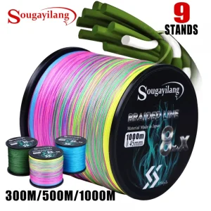 חוט דייג קלוע Sougayilang PE חזק - 300,500,1000 מטר