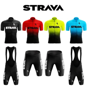 חולצת רכיבה Strava Pro לגברים - סט קיץ נושם