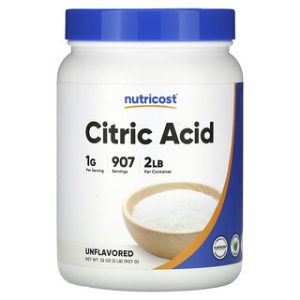 חומצת לימון Nutricost - טעם ניטרלי - 907 גרם