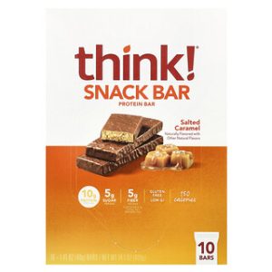 חטיף חלבון Think ! קרמל מלוח - 10 ברים (SEO)