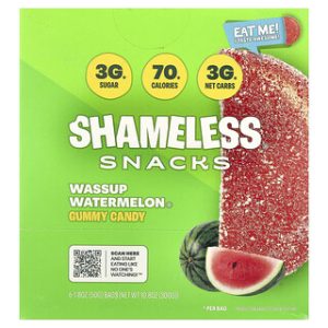 חטיפי גומי אבטיח Shameless Snacks - 6 יחידות