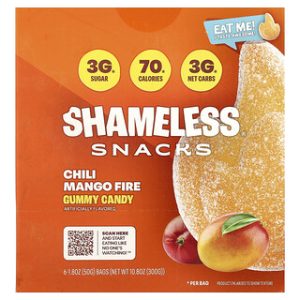 חטיפי גומי צ'ילי מנגו - Shameless Snacks 6 שקיות