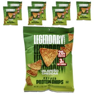 חטיפי חלבון Legendary Foods - ג'לפניו צ'דר - 7 יחידות