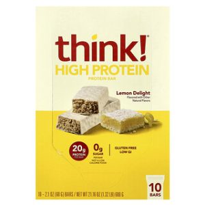 חטיפי חלבון Think! - בטעם לימון - 10 יח׳ - 60 גר׳