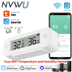 חיישן טמפרטורה ולחות Tuya WiFi - בית חכם