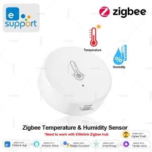 חיישן טמפרטורה ולחות Zigbee חכם - שליטה באפליקציה