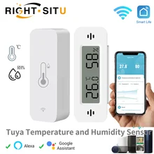 חיישן טמפרטורה ולחות חכם - Tuya WiFi Zigbee