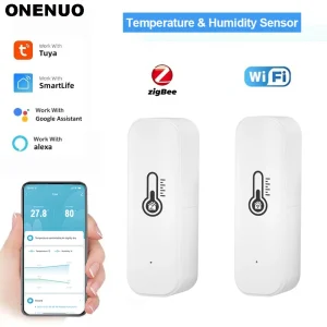 חיישן טמפרטורה ולחות חכם Tuya - WiFi Zigbee
