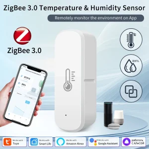 חיישן טמפרטורה ולחות חכם Zigbee - שליטה מרחוק