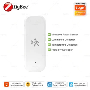 חיישן תנועה מכ,ם Zigbee - זיהוי אדם, תאורה