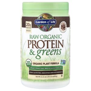 חלבון אורגני Raw & Greens - Garden of Life - קקאו