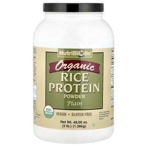 חלבון אורז אורגני NutriBiotic - 1.36 ק"ג - טעם ניטרלי