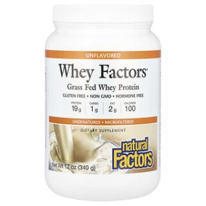 חלבון מי גבינה Grass Fed ללא טעם - Natural Factors