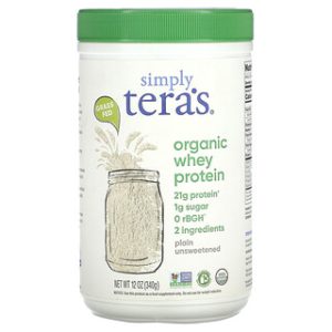 חלבון מי גבינה אורגני Simply Tera's - 340 גרם - ללא טעם