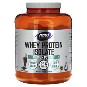 חלבון מי גבינה איזולט NOW Foods - קרם שוקולד 2.26 ק"ג
