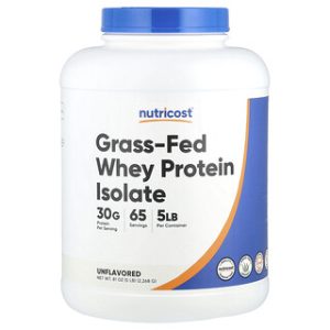 חלבון מי גבינה מבודד Grass-Fed Nutricost - 2.268 ק"ג