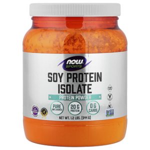 חלבון סויה איזולט NOW Foods- ללא טעם- 544 גרם
