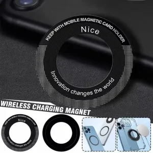 טבעת מתכת אוניברסלית Magsafe - תמיכה בטעינה אלחוטית
