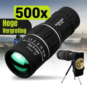 טלסקופ מונוקולרי 16x52 לצפייה למרחק- הגדלה גבוהה