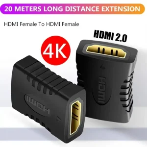 כבל HDMI נקבה-נקבה , מאריך וידאו מחשב 1.4