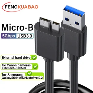 כבל Micro USB 3.0 לכונן חיצוני - מהיר ואמין