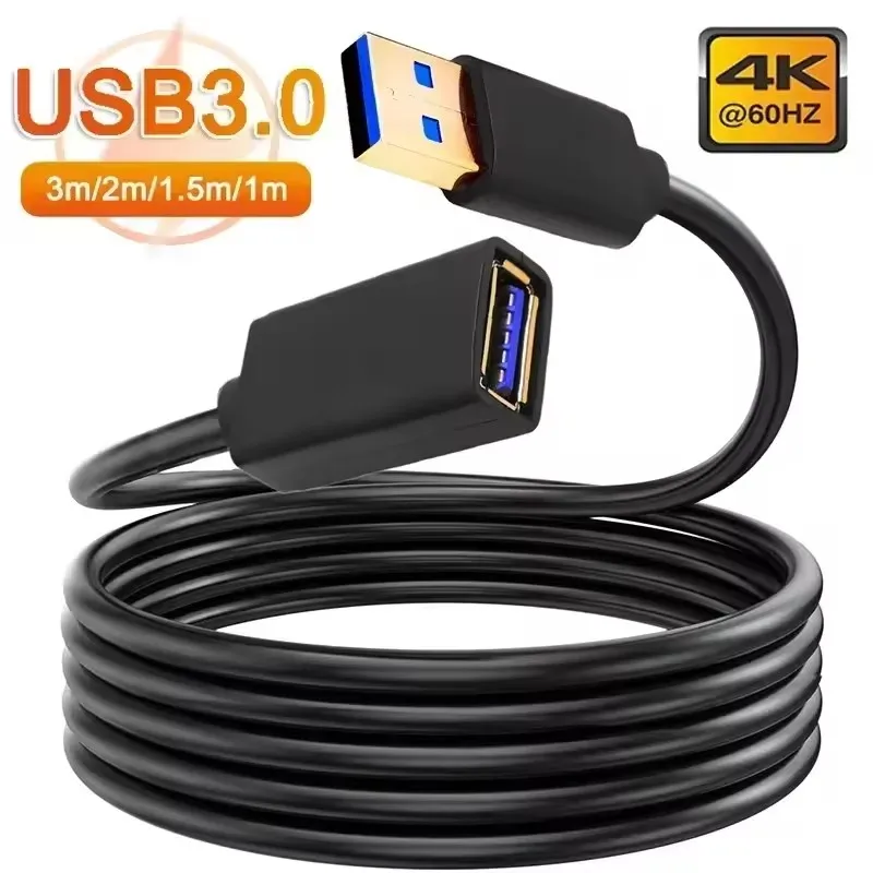 כבל USB 3.0 מאריך לטלוויזיה, PS4, Xbox - 3 מטר