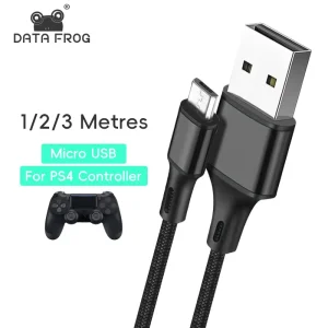 כבל טעינה USB ל-PS4 - DATA FROG - 1,2,3 מטר