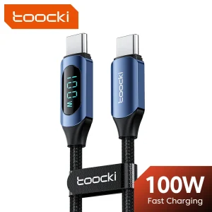 כבל טעינה מהירה Toocki 100W Type-C - Mac, iPad