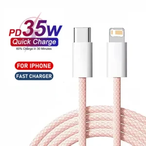 כבל טעינה מהירה לאייפון - PD 35W, 1M,2M