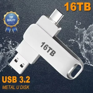 כונן נייד 16TB - USB 3.2 מהיר במיוחד - עמיד למים